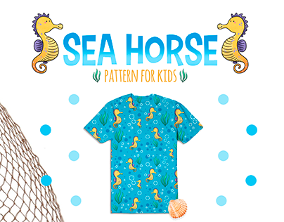 Sea Horse pattern for kids