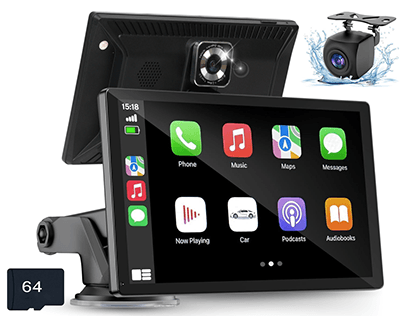 LinkNDriveDash Carplay Touchscreen with Dash Cam
