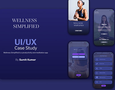 UI/UX Case Study (Wellness App)
