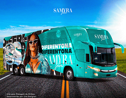 Plotagem Ônibus - Samyra Show