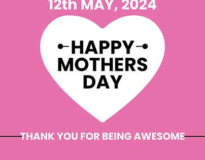 Happy mothers day post design.