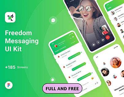 [Free] Freedom Messaging App UI Kit