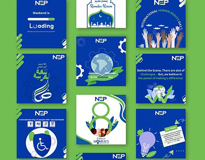 Social media designs for NEP Organization