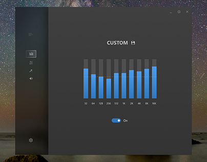 Windows 10 Fluent Design Sound App Concept