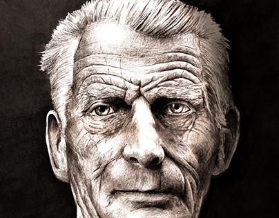 Samuel Beckett Pen and ink