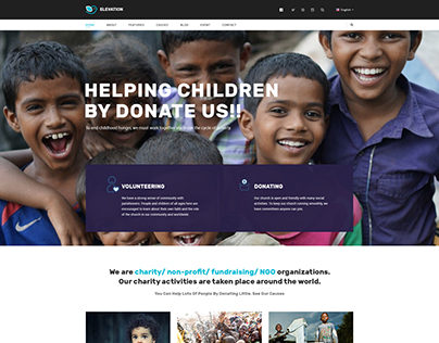 ELEVATION - Charity / Nonprofit / Fundraising HTML5 Tem