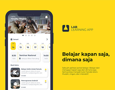 Learning App - LAB (Lagi Belajar) UI Design