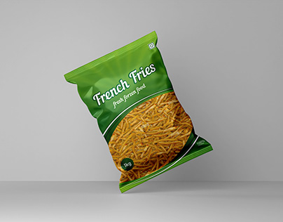 frozen french fries packaging design