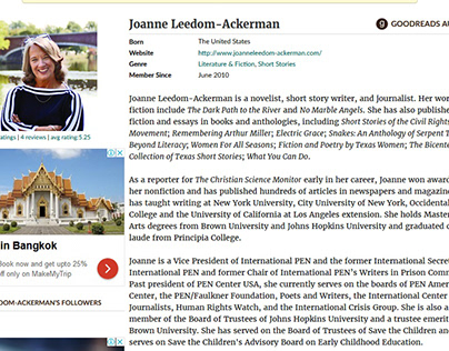 Joanne Leedom-Ackerman