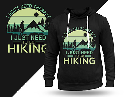Hiking Vintage​​​​​​​ T-shirt Design