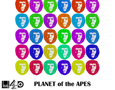 Film 4 poster designs for Planet of the Apes