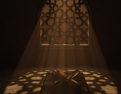 Al Quran 3D Render Image | 3D Scene | Blender