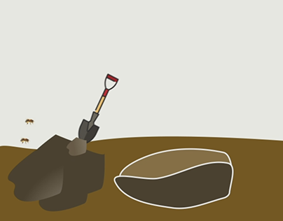 Pile Up soil with Shovel _ Practice Work