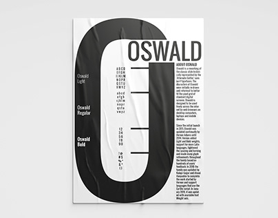 specimen oswald font