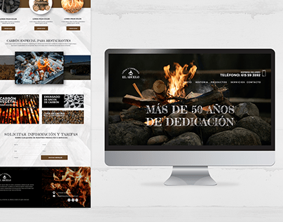 diseño web leñas y carbones Madrid-España