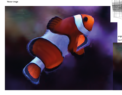 Vector image of Clown fish