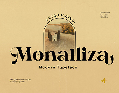 Monalliza - Modern Serif Typeface