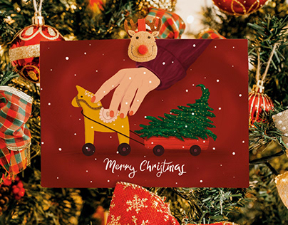 Project thumbnail - Set of Christmas Postcards