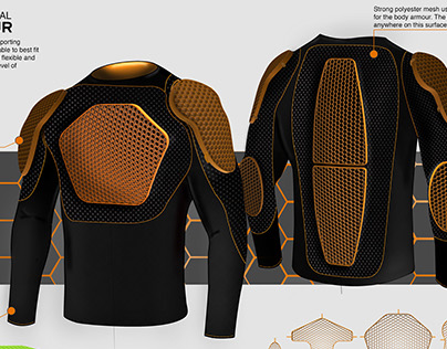 3D printable downhill biking body armour