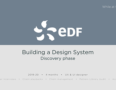 Building a Design System - Discovery Phase