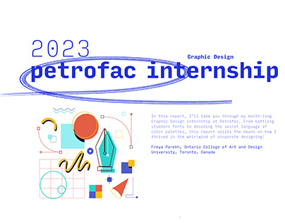 Petrofac Graphic Design Internship