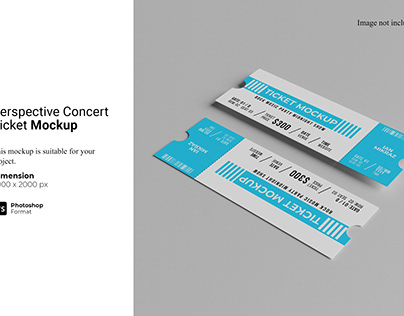 Perspective Concert Ticket Mockup