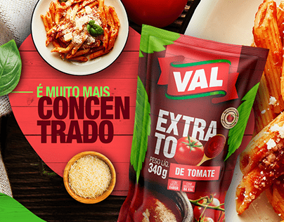 Campanha: Nova Embalagem Extrato de Tomate Val