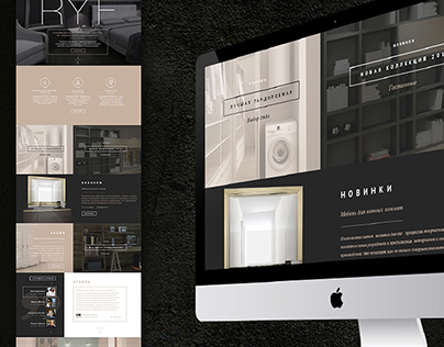 Website for furniture company "RYF"