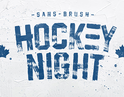 Hockeynight Sans Brush – Typeface