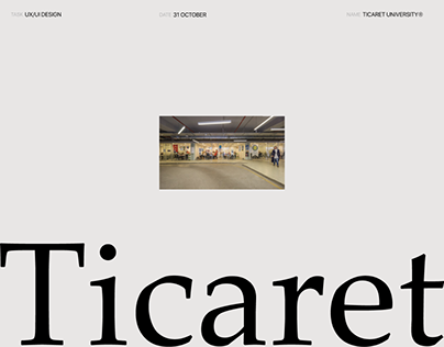Ticaret University | Redesign Concept