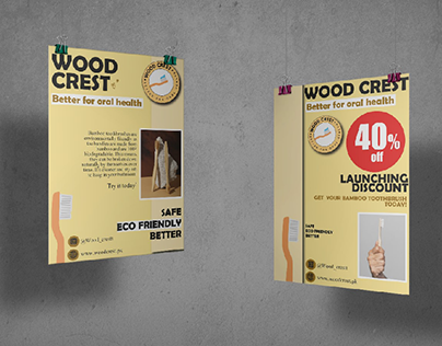 Brand Designing [wood crest]