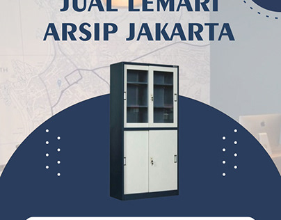 Jual Lemari Arsip 2 Pintu Sliding Kaca Jakarta Barat