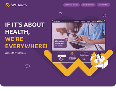 Project thumbnail - WeHealth UI/UX Design