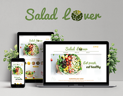 Salad Lover Brand and Web Design
