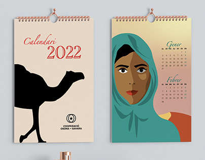 2022 CALENDAR Sahara illustrations