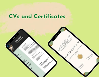 CVs and Certificates