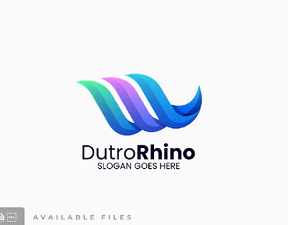 Rhino Gradient Colorful Logo