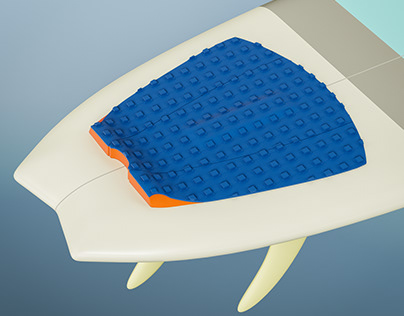Surfboard traction pad