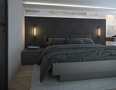 Loft style bedroom design
