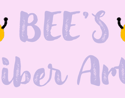 Bee's Fiber arts Banner and Logo