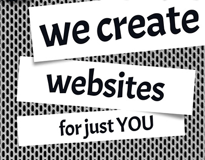 we create websites poster