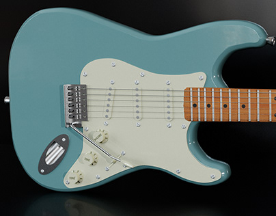 Fender Stratocaster Electric Guitar 3D