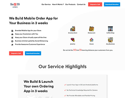 Website design| So-Di Orders