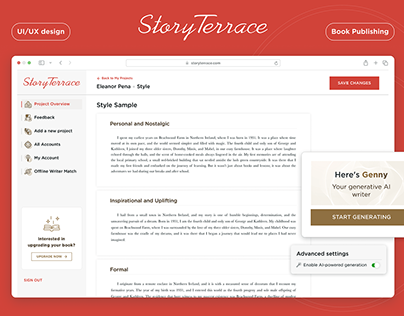 Project thumbnail - Story Terrace | Generative AI writer | Project Upgrade