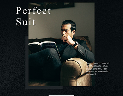 "Indulge in Elegance: Luxury Suit Ads Poster Design"