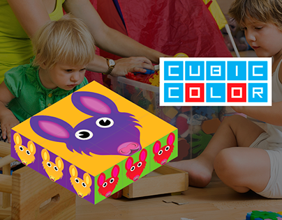 Diseño de juego de cubos armables para niños