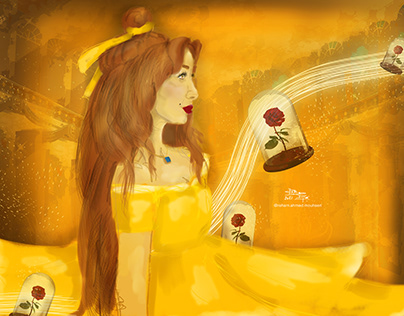 Hanna Elzahed as Bella digital painting