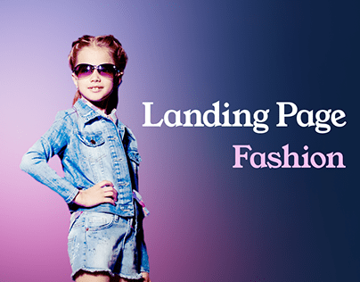 Landing page "Kids Fashion"