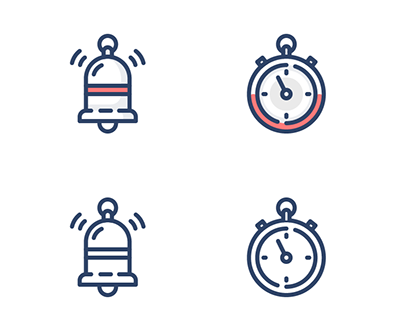 Outline Icons for A Client