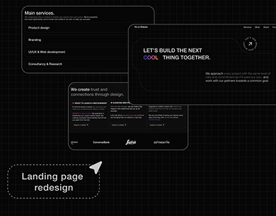 Landing page redesign | UX/UI